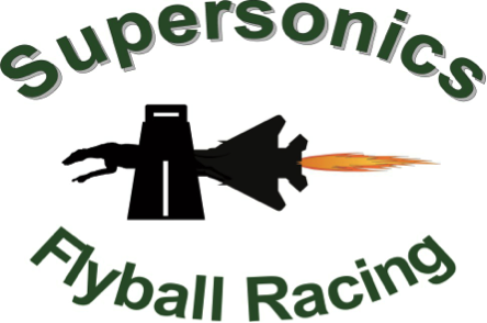 Supersonics Flyball Racing Club. logo